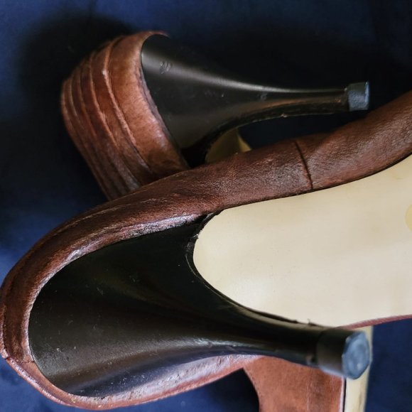 Brown Heels Sz Euro 40 or US 9 NIL - Picture 7 of 11